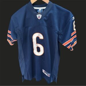 Chicago Bears #6 Jay Cutler Youth Navy Jersey Size 10-12
